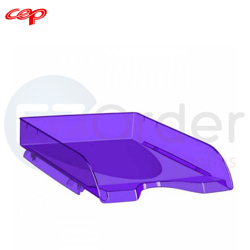 CEP document tray tranluscent purple