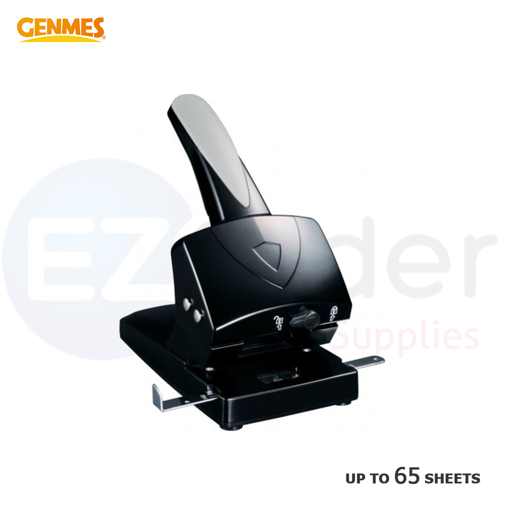 Genmes 2 hole puncher with lock,Up to 70 Sheets