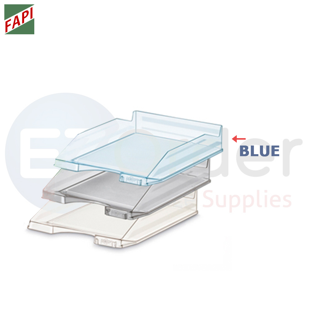 Fabi Document tray transluscent blue