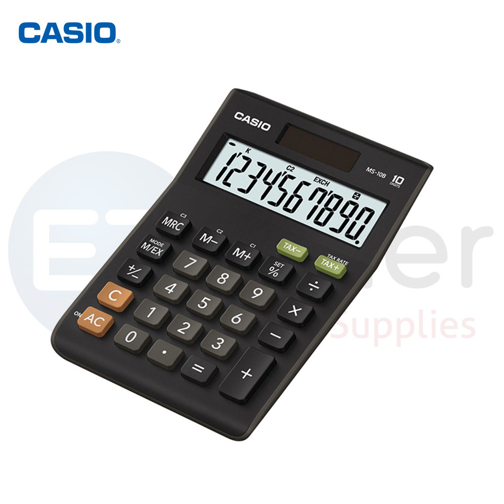 +Casio 10 digits desktop calculator, Tax calculation,