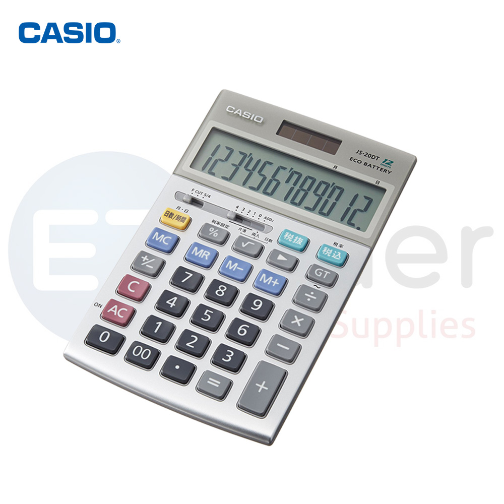 +Casio 14 digits desktop calculator, Black Body