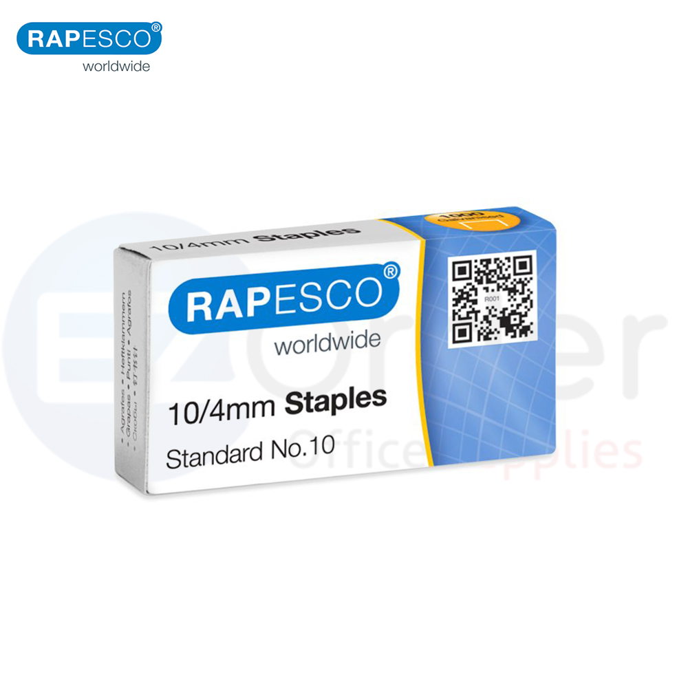 Rapesco  Staples #10, 1000 per box