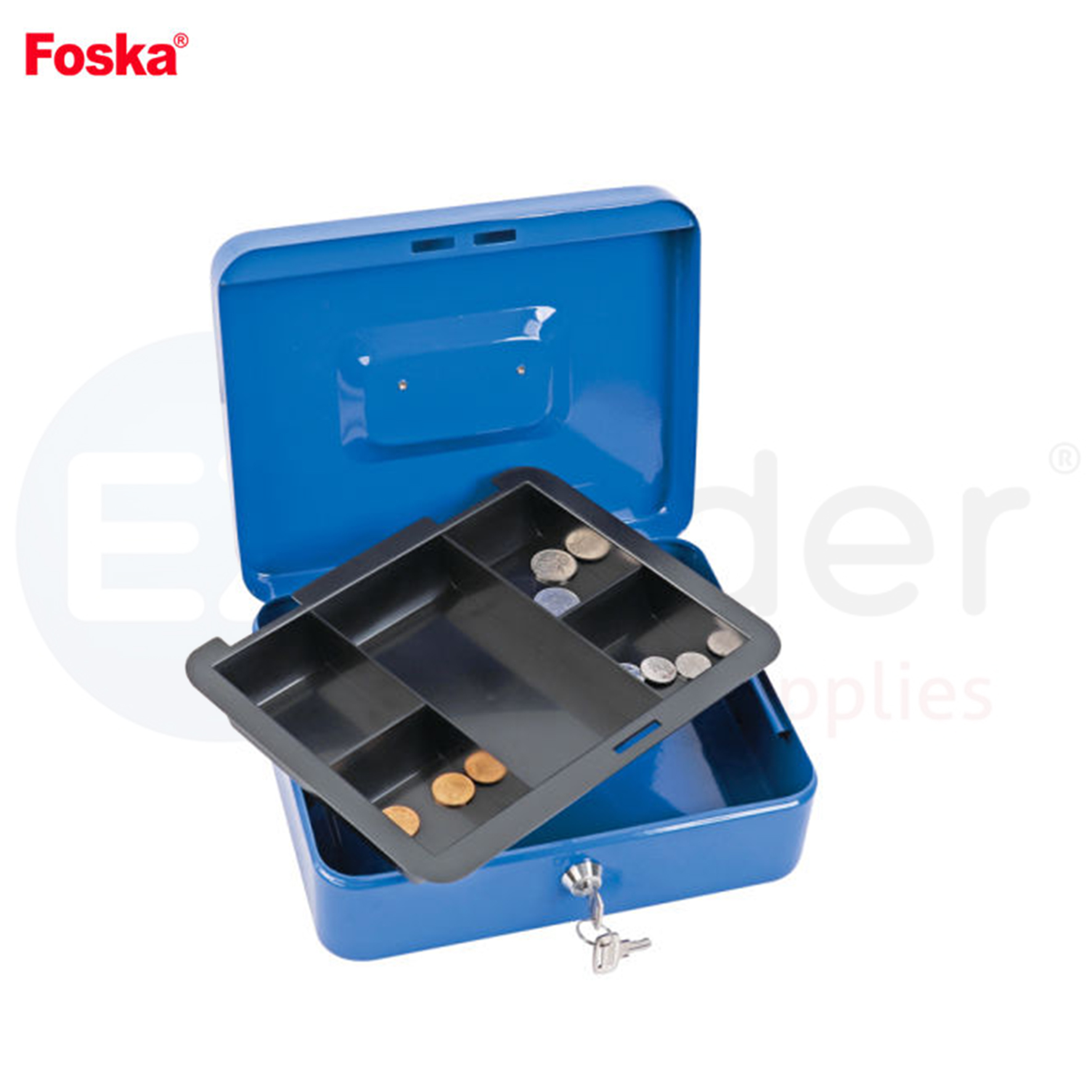 FOSKA Cash box, metal, 12 (30.3*22*10.7cm)