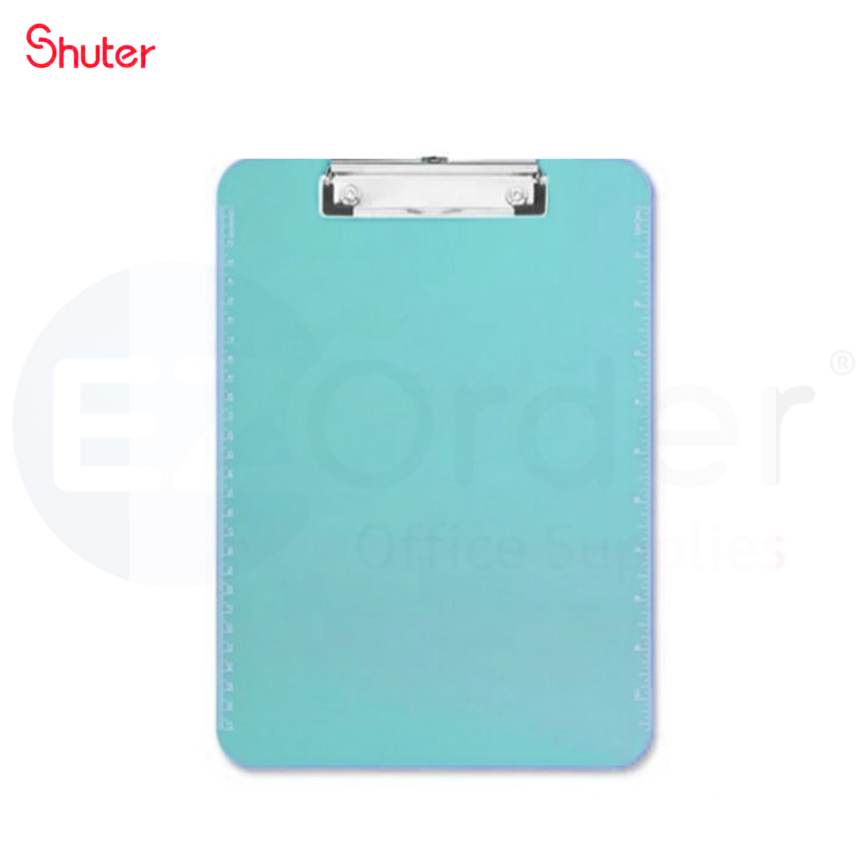 Shutter clip File A4 size plastic transclucent colors blue