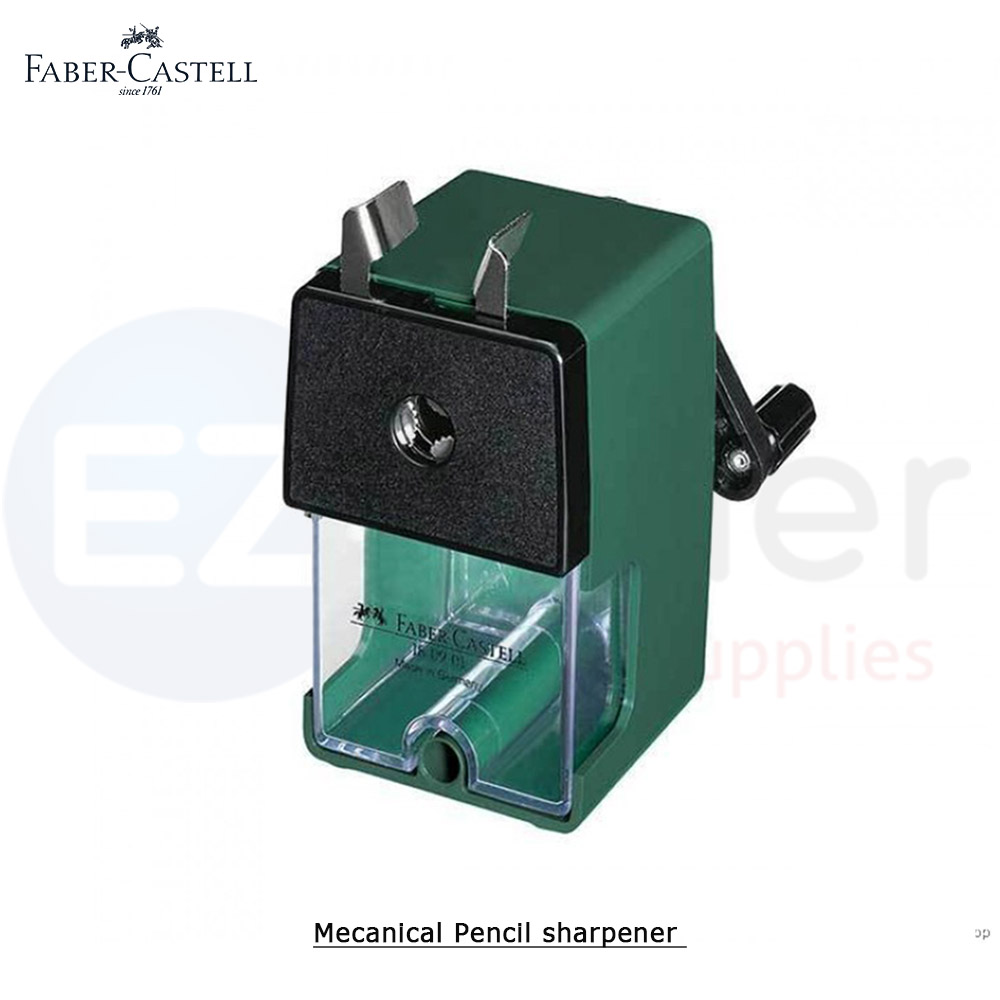 +Faber castell  Mechanical desk sharpener, DARK GREEN ONLY