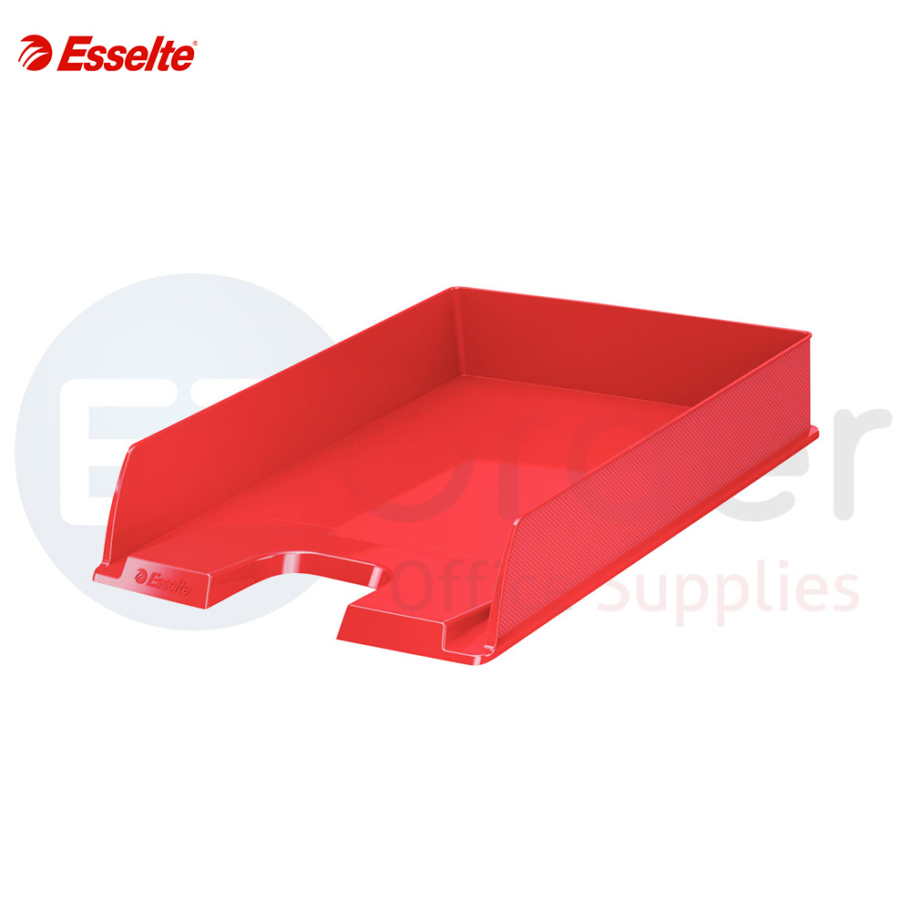 ESSELTE standard filing tray red opaque