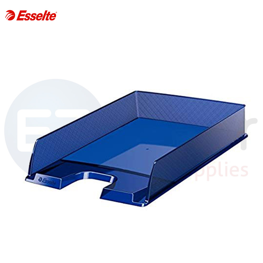 ESSELTE standard filing tray transluscent color blue