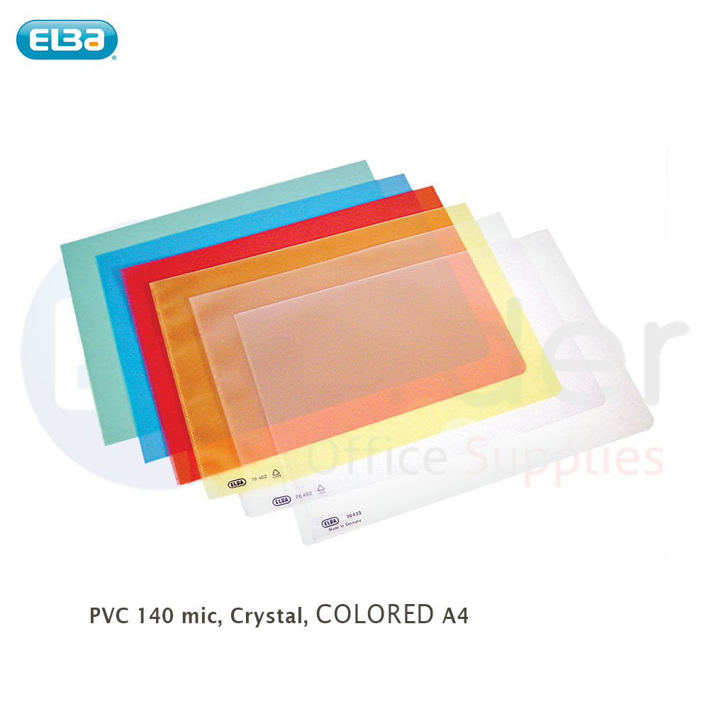 #Elba sheet protector PVC. 140u colored(A4)