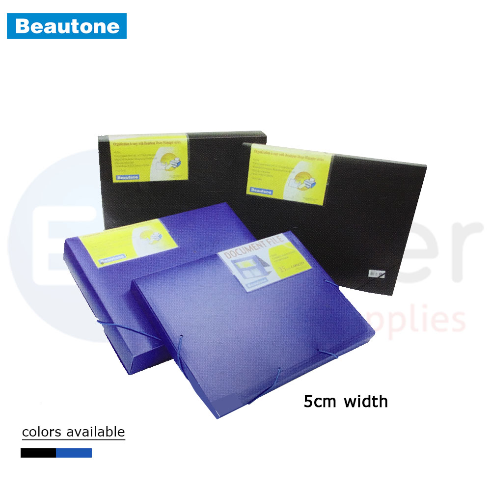 Beautone PVC Portfolio, 5cm,BLUE OR BLACK