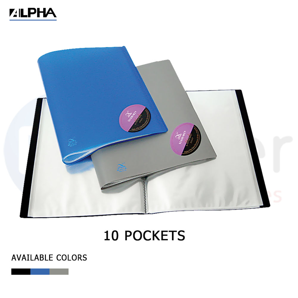 Alpha display album 10 sheets,soft cover