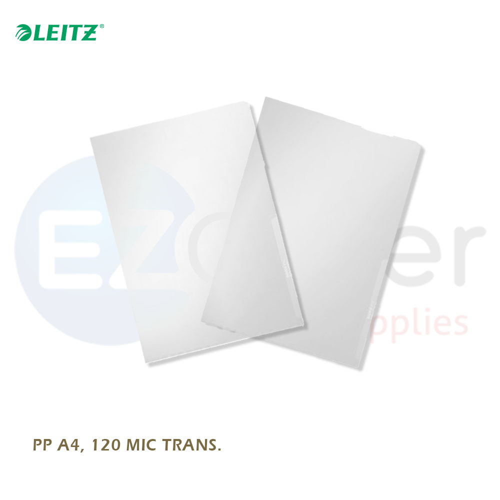 +Leitz PP sheet protector granulated 130u A4 size