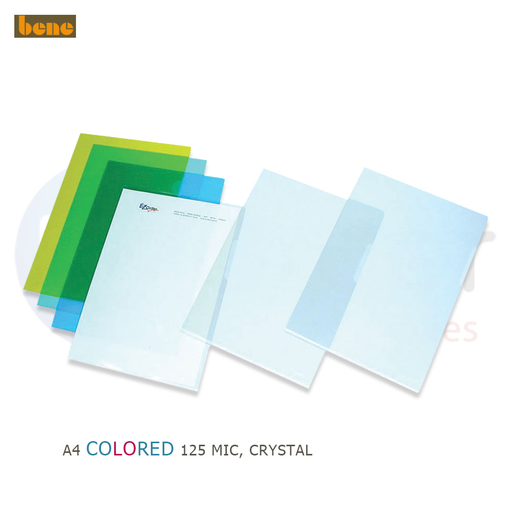 #BENE Colored crystal,Sheet protector 125u,A4