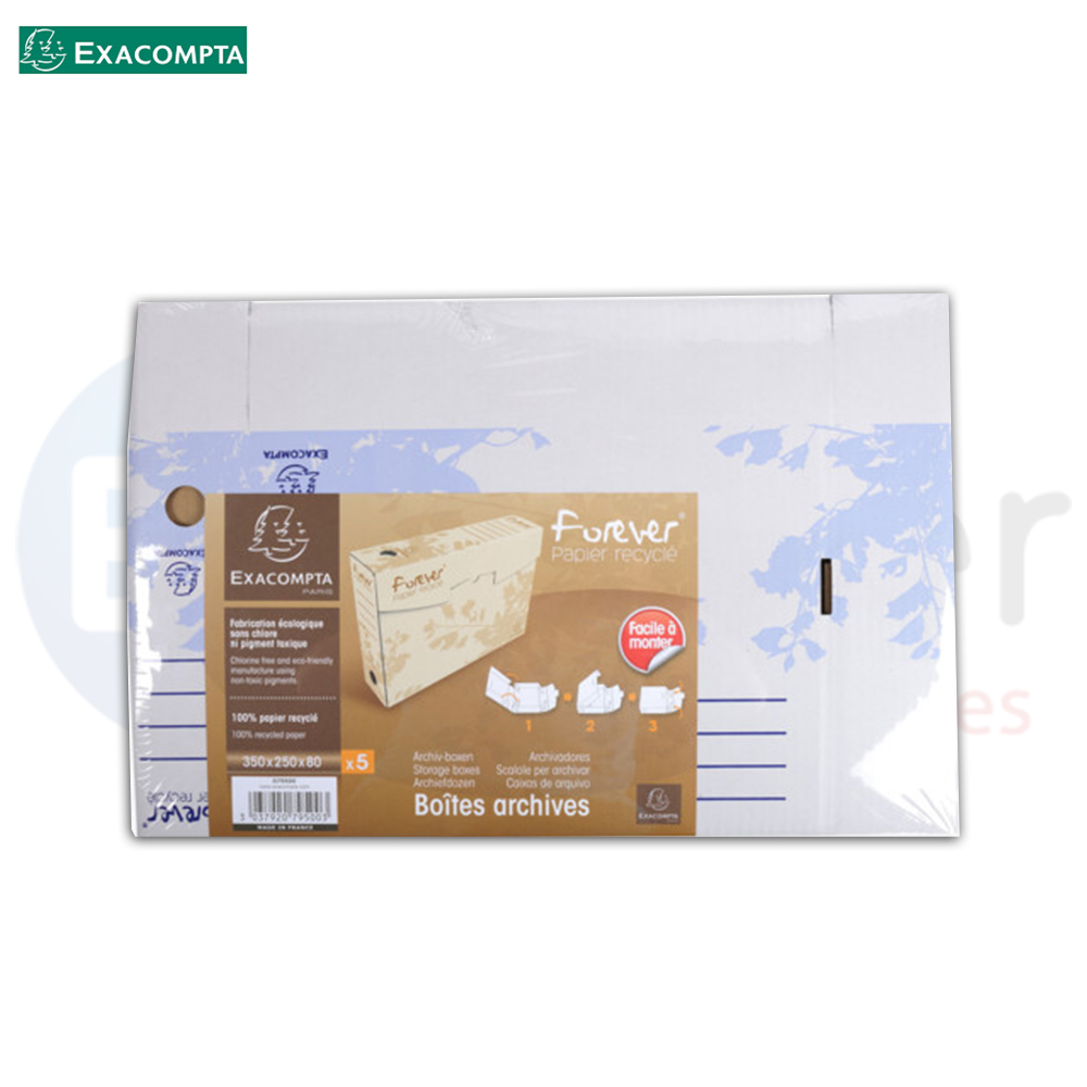 Exacompta archive box cardboard 25*35*8