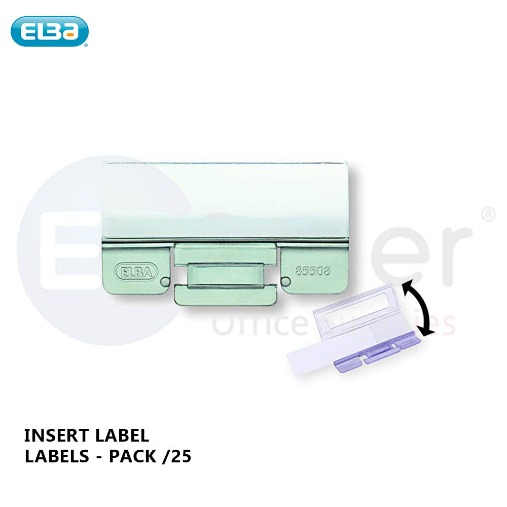 ELBA insertable tabs and label,(25/pack)