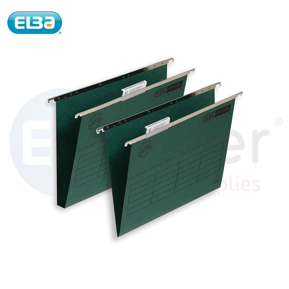 Elba suspension file A4 size, 20mm, Dark Green