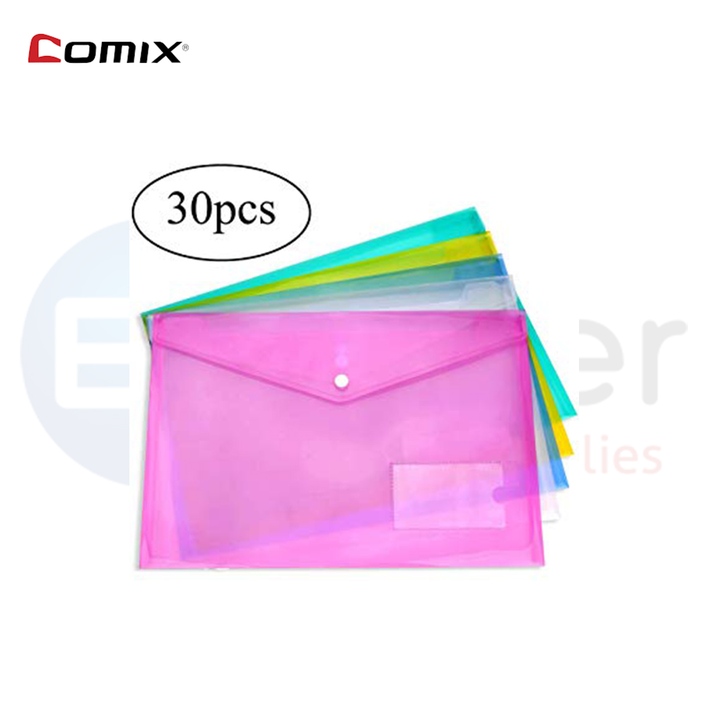 +Envelope bag,A3 clear colors W/INSERT CARD