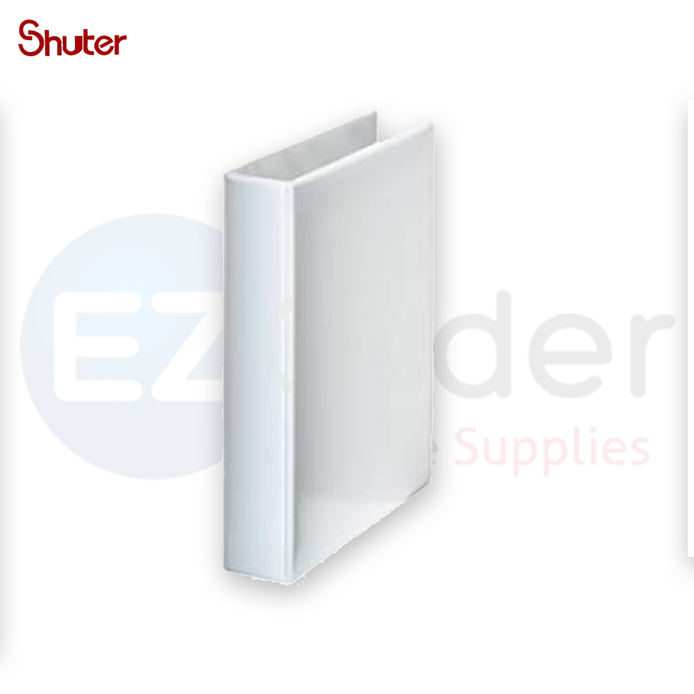 SHUTER  ring binder White 7.5cm spine, 2 rings