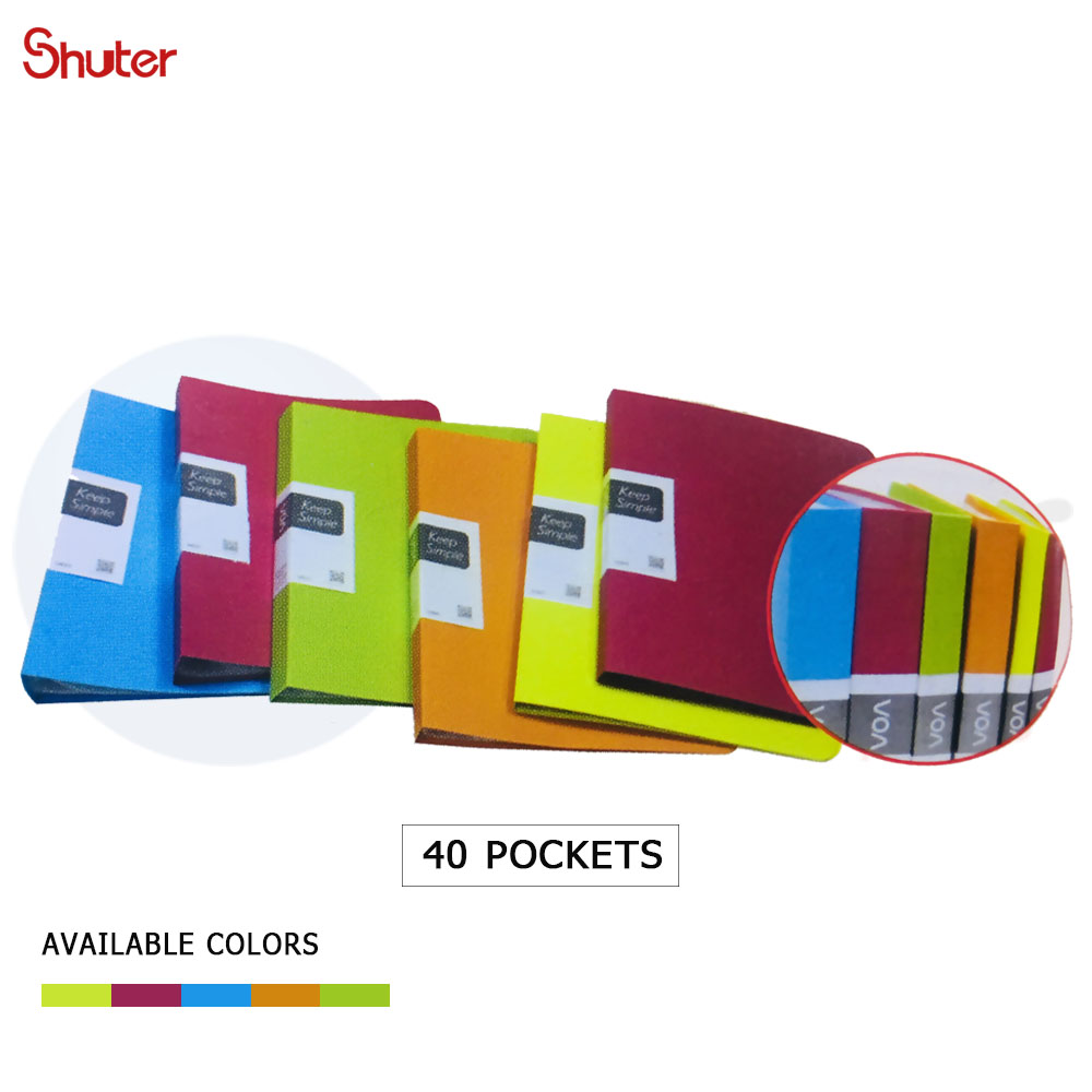 Shuter colorful display album 40 pockets