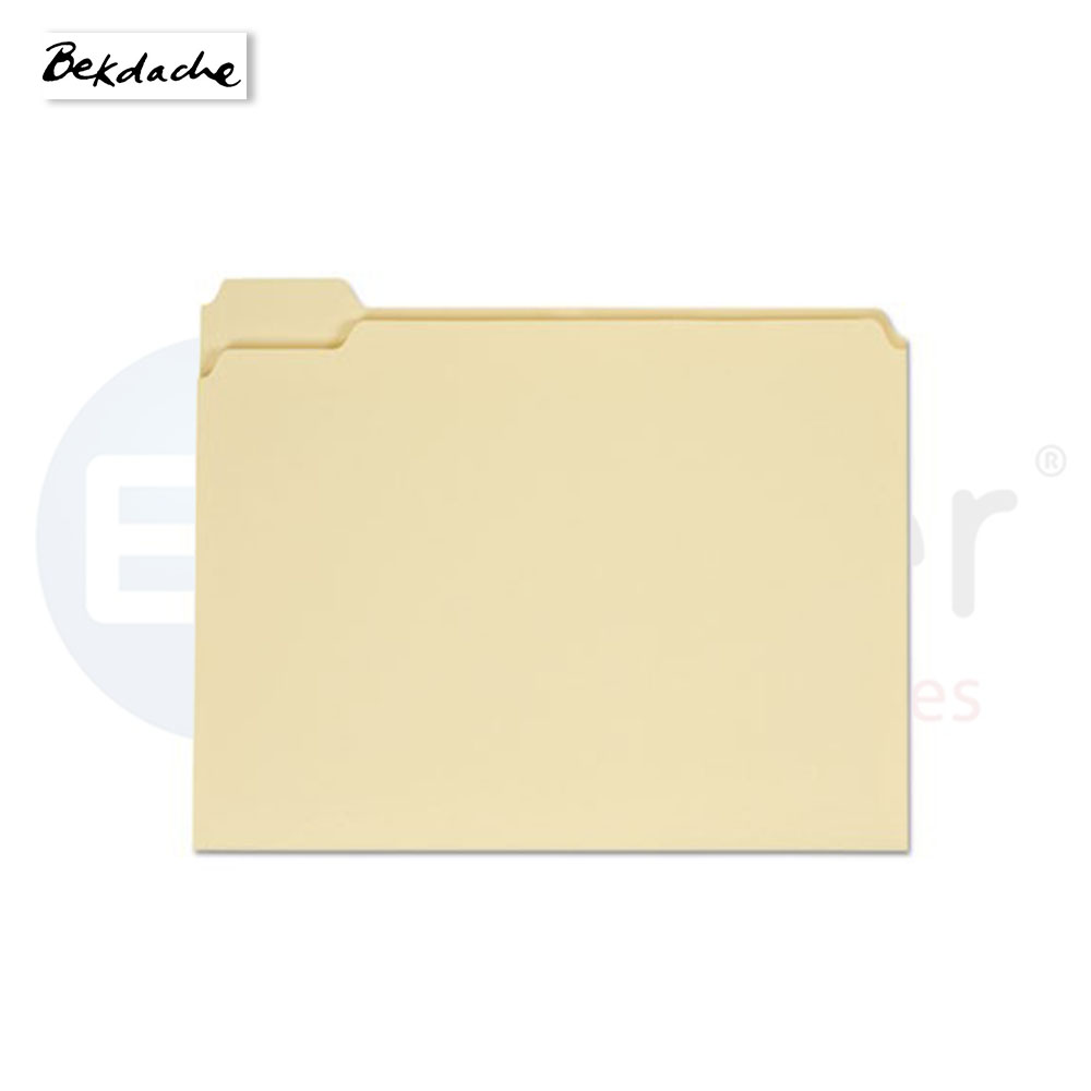 Bekdashe Manila file folders,A4 1/5 cut (100/box) 240grs