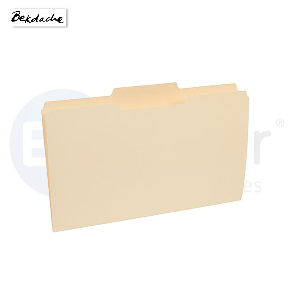 Bekdashe Manila file folders,Legal size 1/5 cut (100/box)