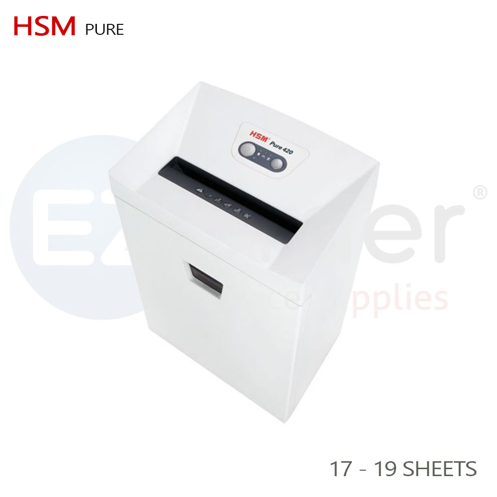 HSM PURE 420S4 shredder,Shred. width-3.9mm