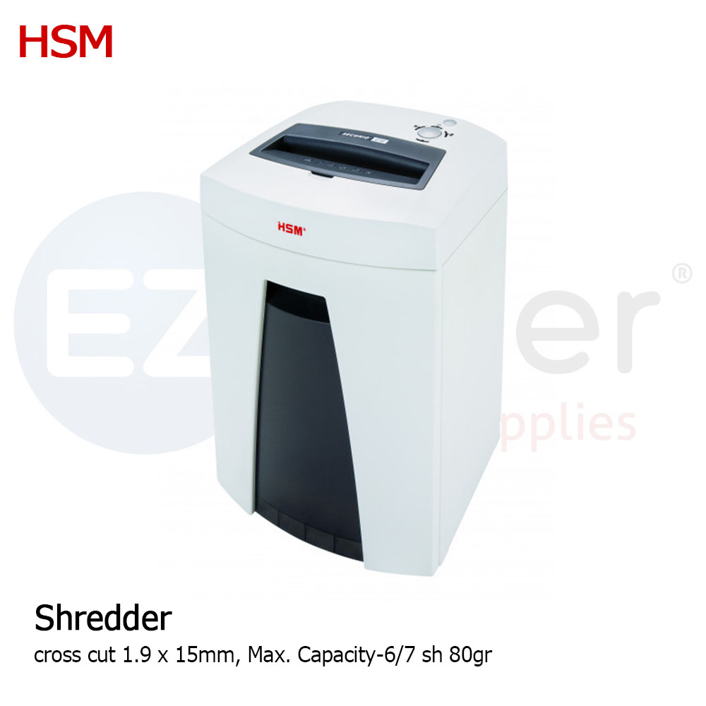 HSM SECURIO SHC18CF Shredder cross cut 1.9*15mm, Max. Capacity-6/7 sh 80gr