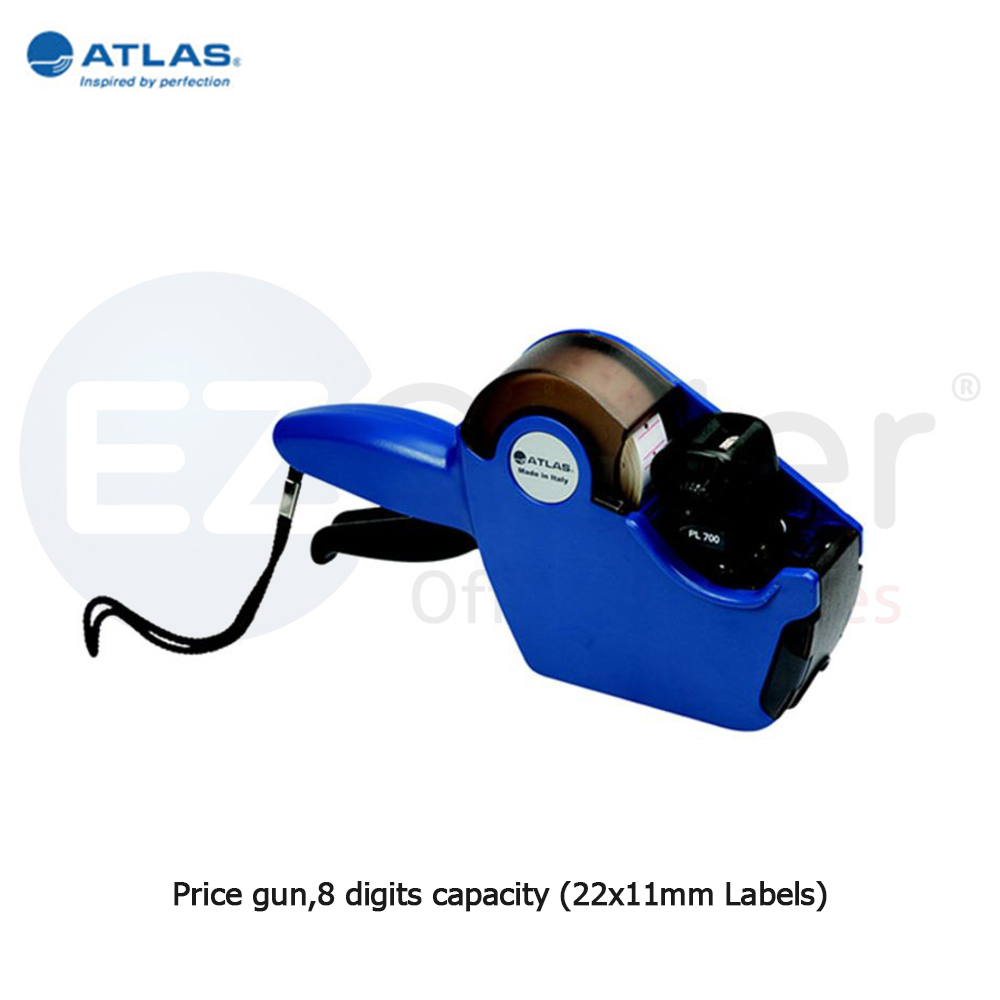 ATLAS Price gun,8 digits capacity (22x11mm Labels)