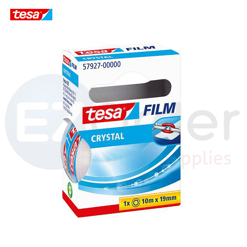 Tesa adhesive tape 19mmx10m ,Crystal, ( box of 8)