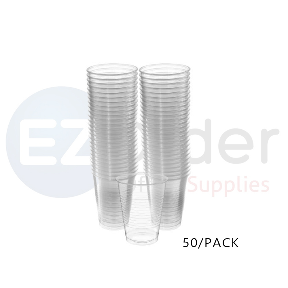 Plastic clear cups 200cc, Pack of 100