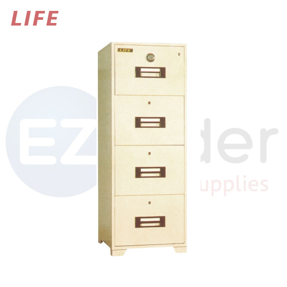 Life,Fire resistant cabinet 4 drawers,