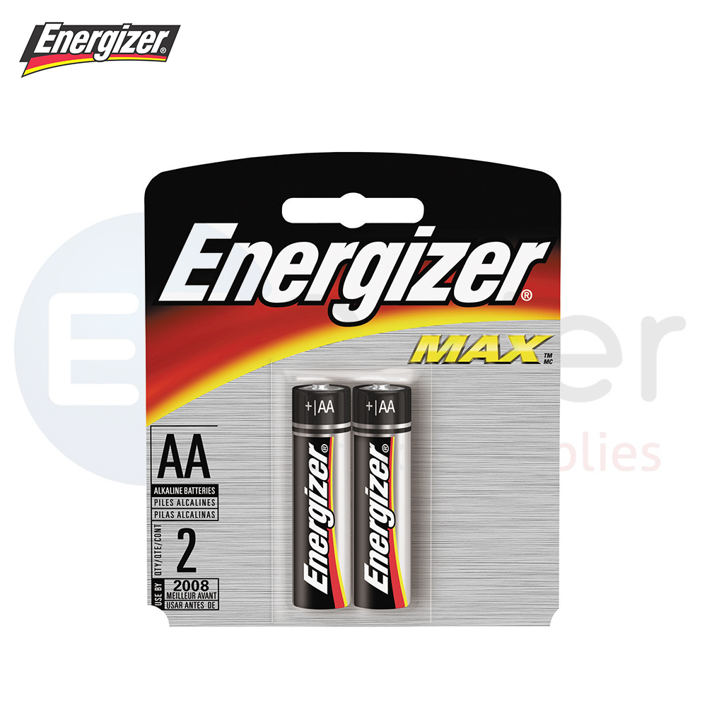 +Batteries, Energizer, AA size, 4 per pack, Alkaline