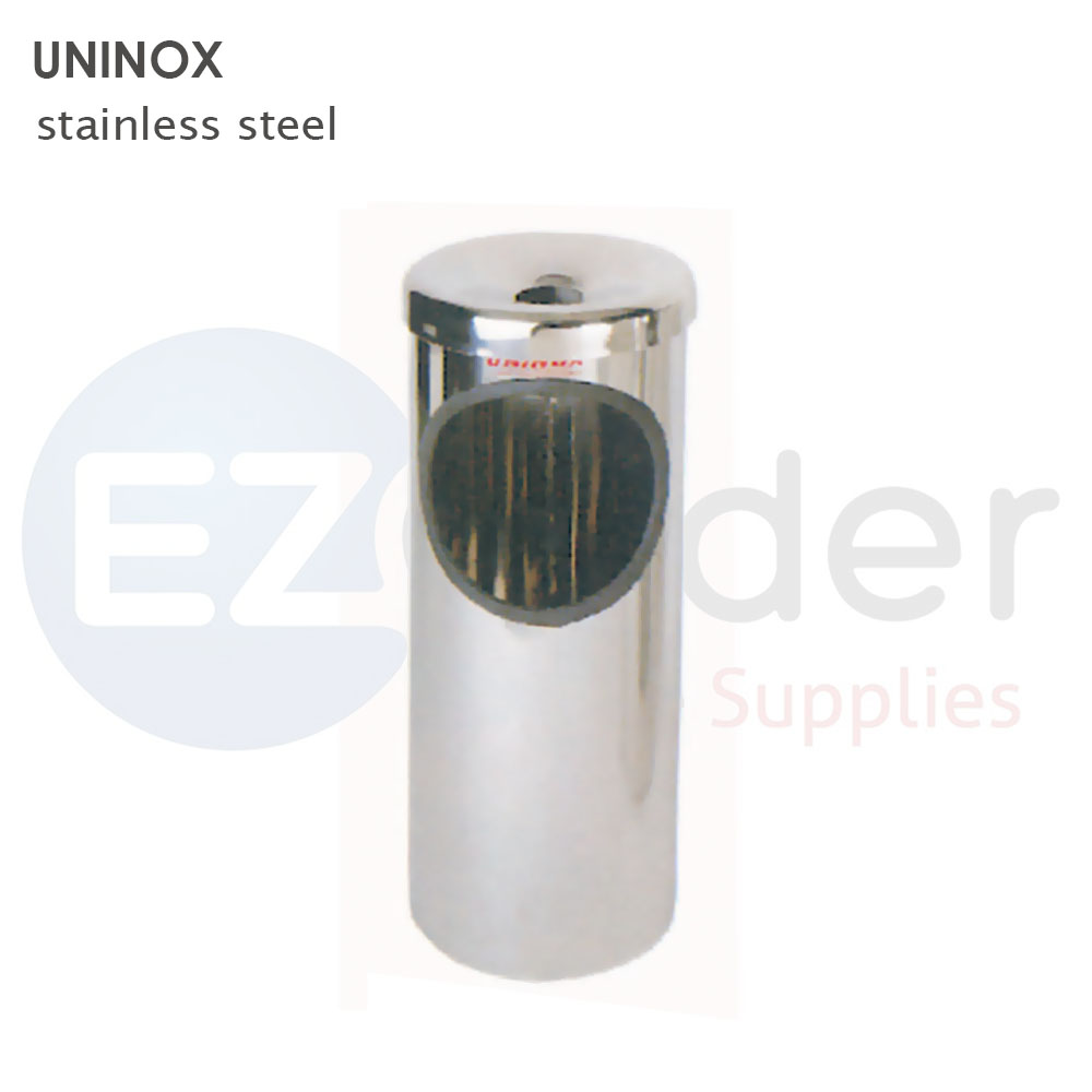UNINOX asher stand Stainless Steel, W/ bowl cover + inside bin, 23x65cm