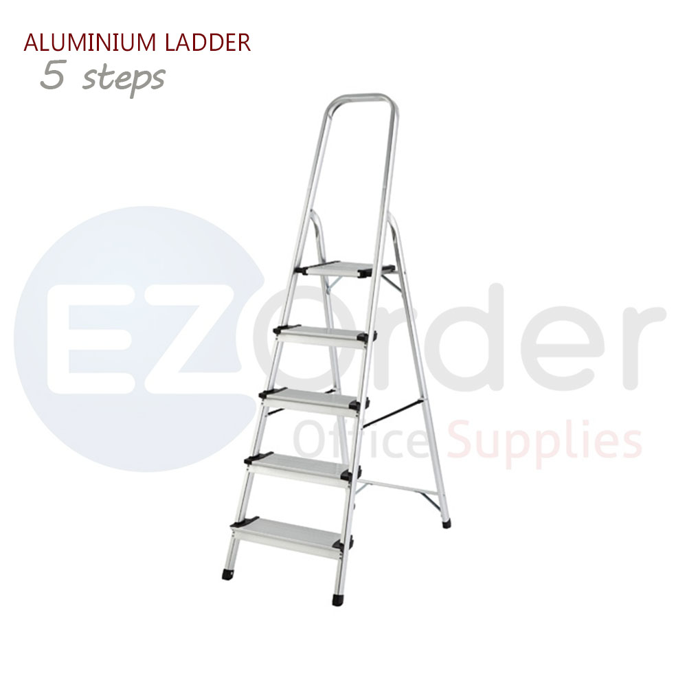 Ladder 5 steps aluminium