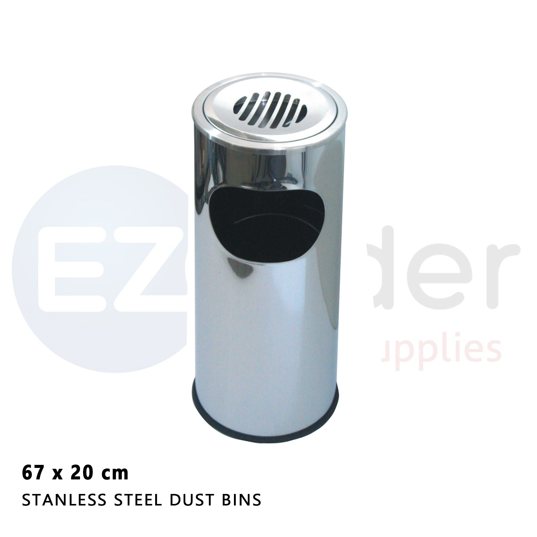 +Stainless steel Asher stand, dustbin ,60cm