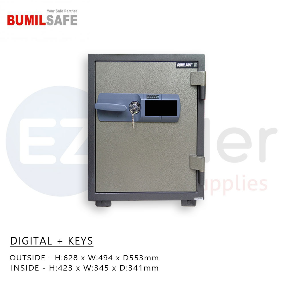 Bumil ESD-104 Safe fire resistant Digital + 2 Keys + 1 MasterKey., 100KG