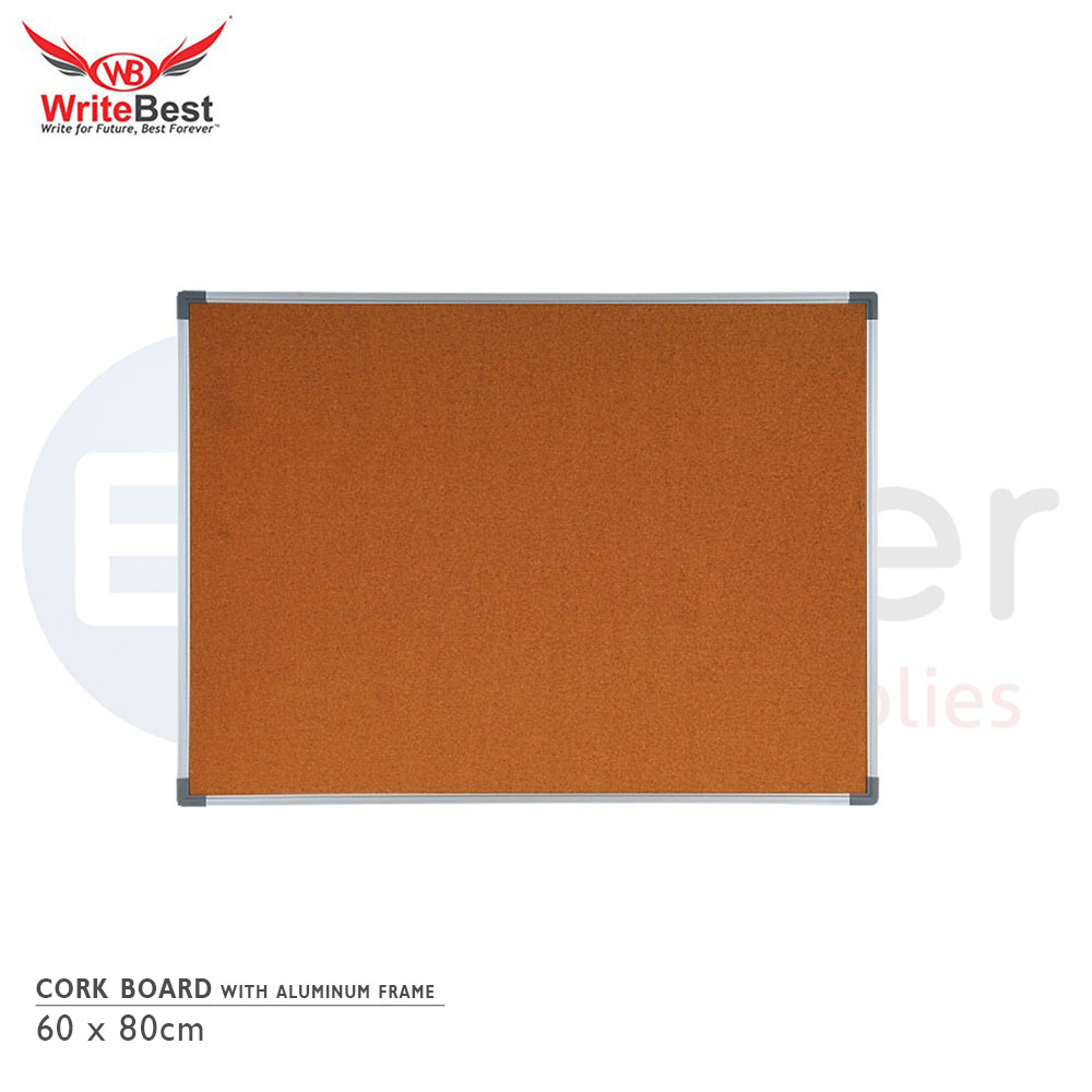 +Cork board,w/ alum frame, 60x90cm