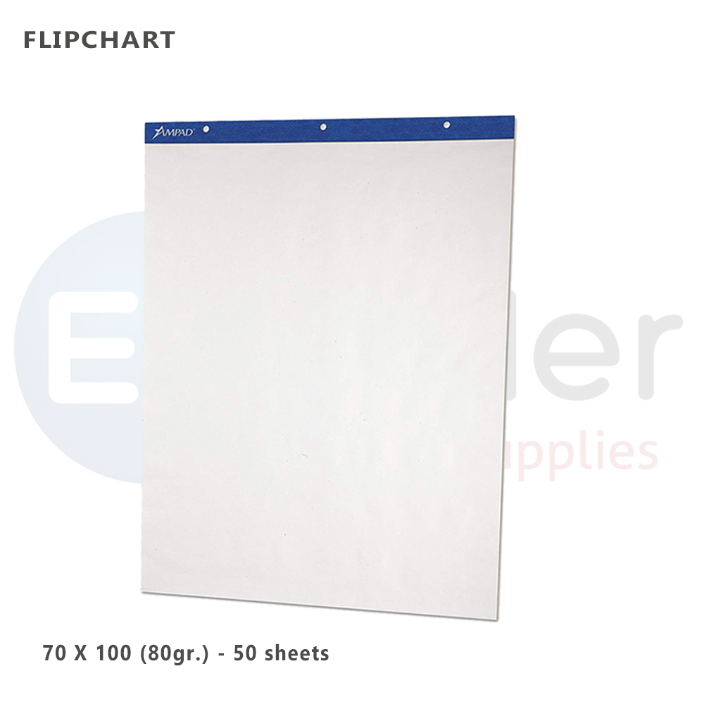 Flip chart, 70x100 paper, 50 sheets, 80GR