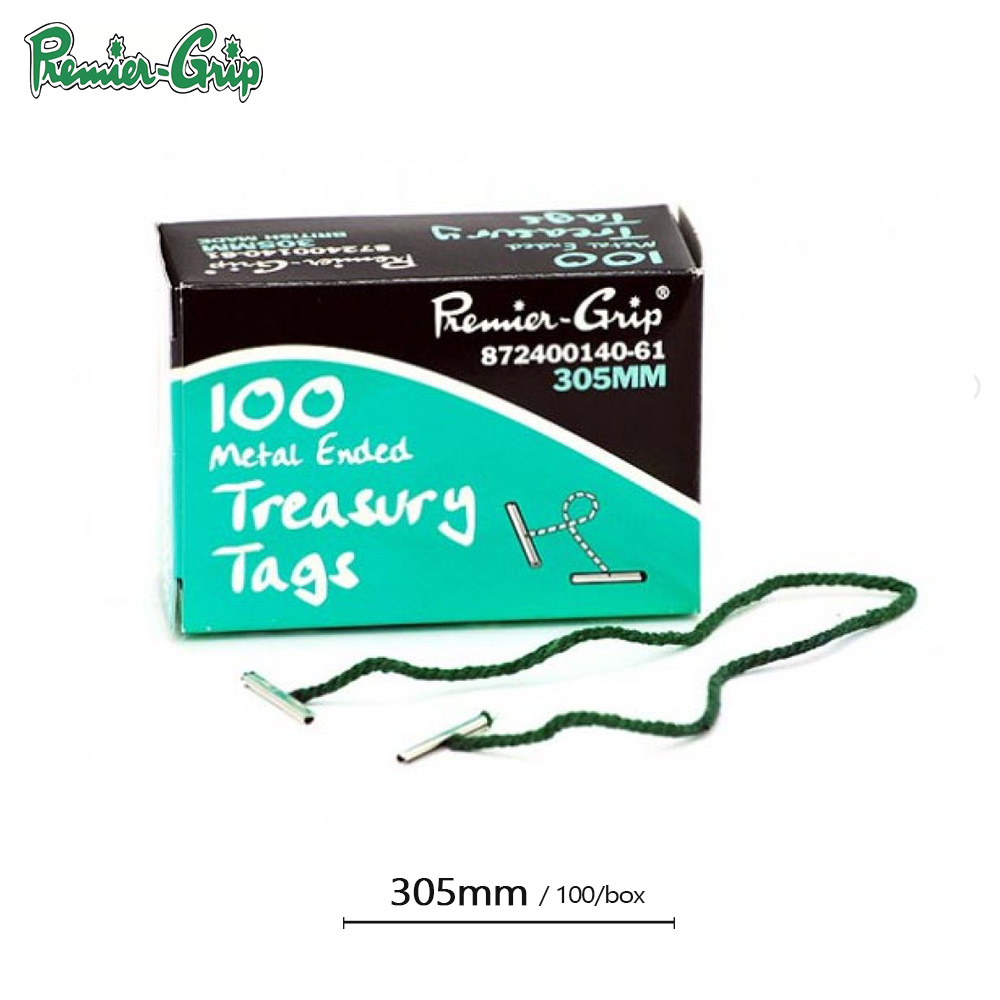 Treasury tags,12 =305mm(100/box)