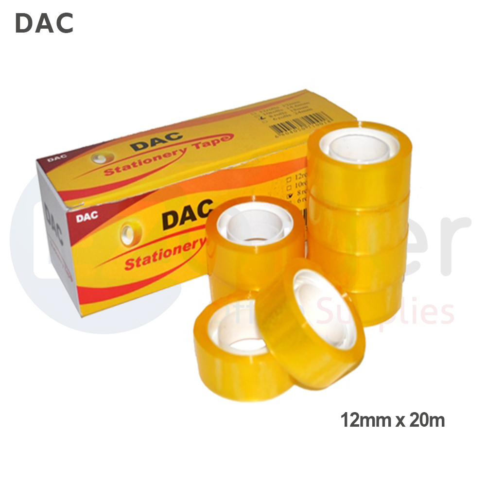 DAC adhesive tape small diameter 12*20 yellow