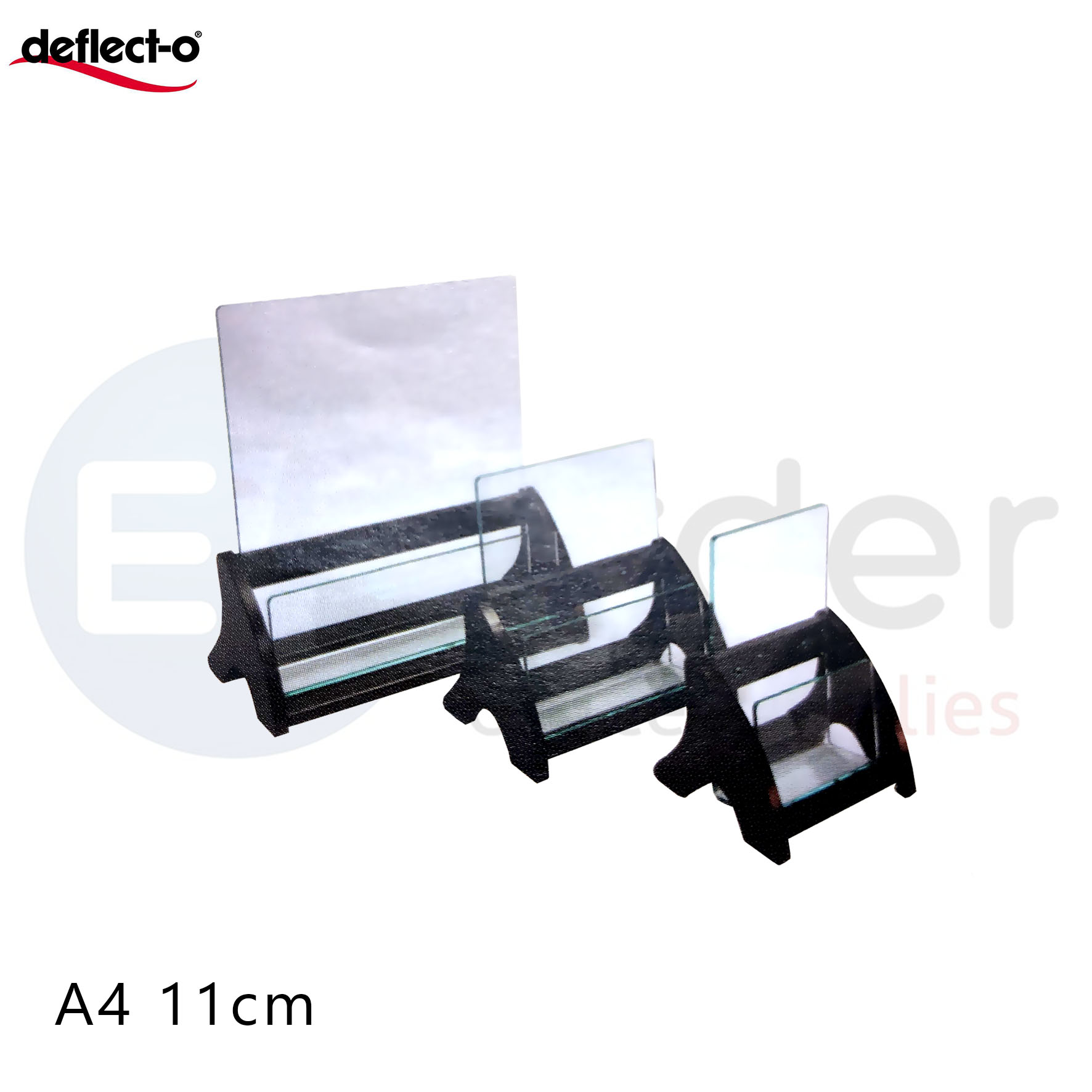 Deflecto wood&acrylicBrochure holder,1/3 A4