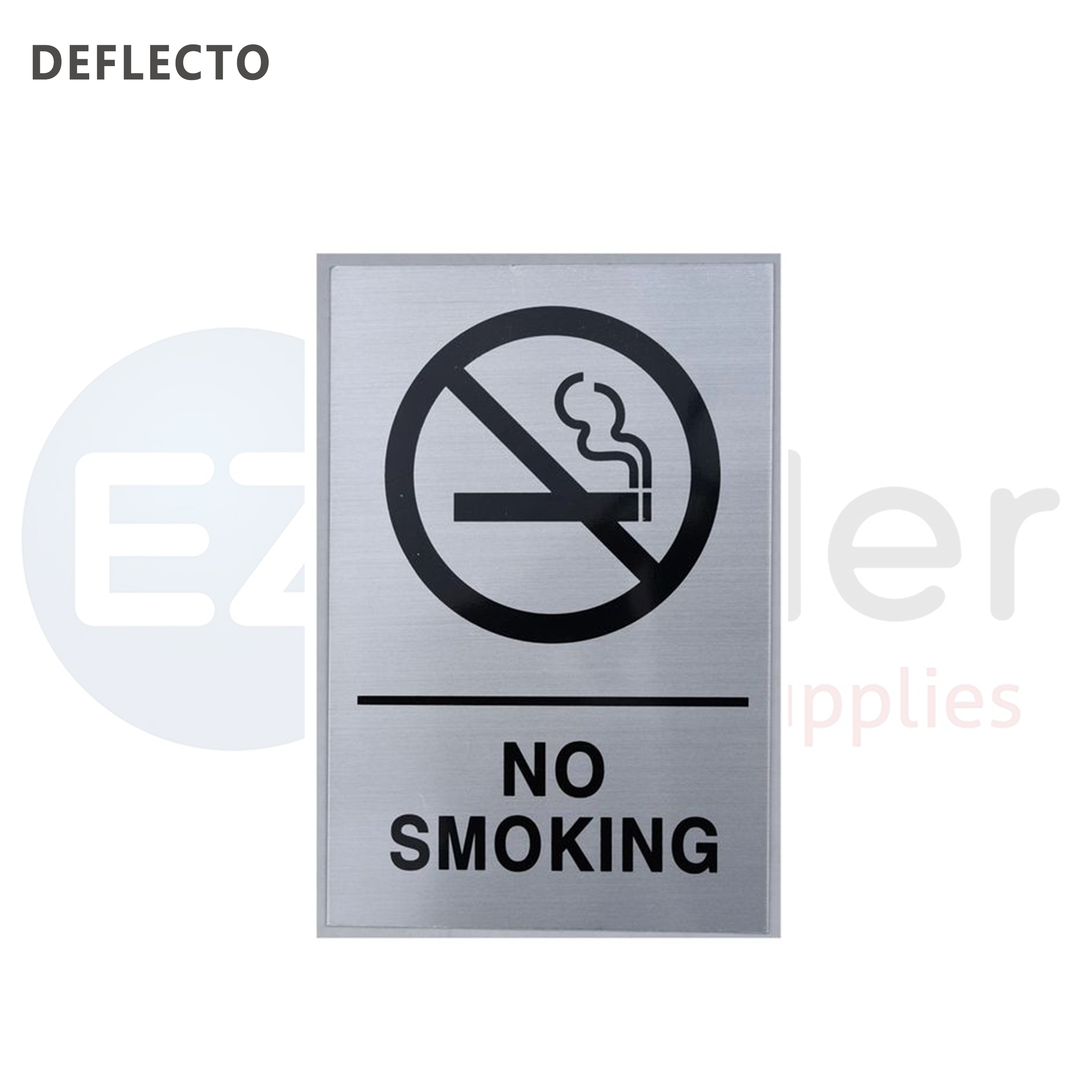 DEFLECTO sign NO SMOKING aluminium plastic material