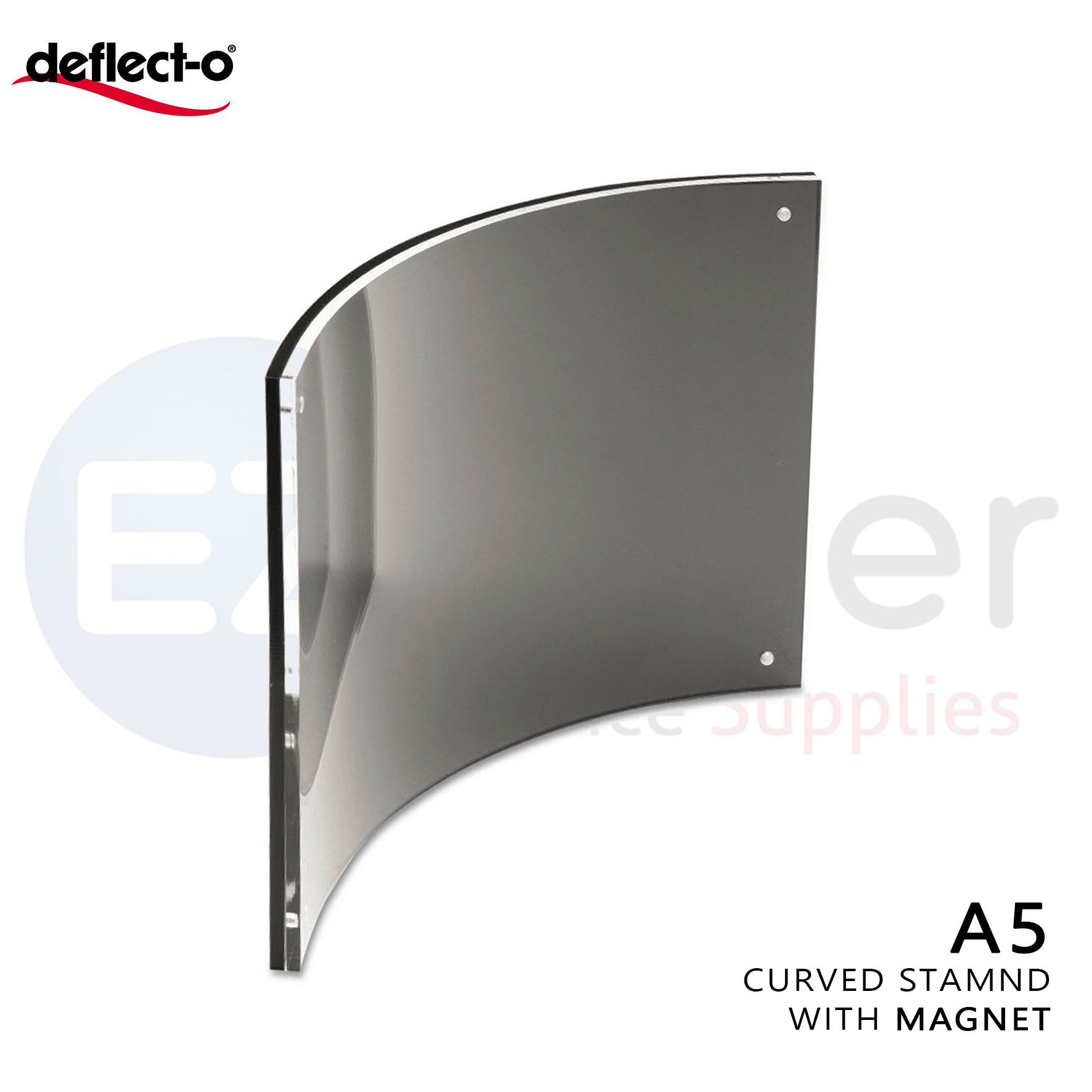 DEFLECTO Menu holder A5 size curved w/ magnets