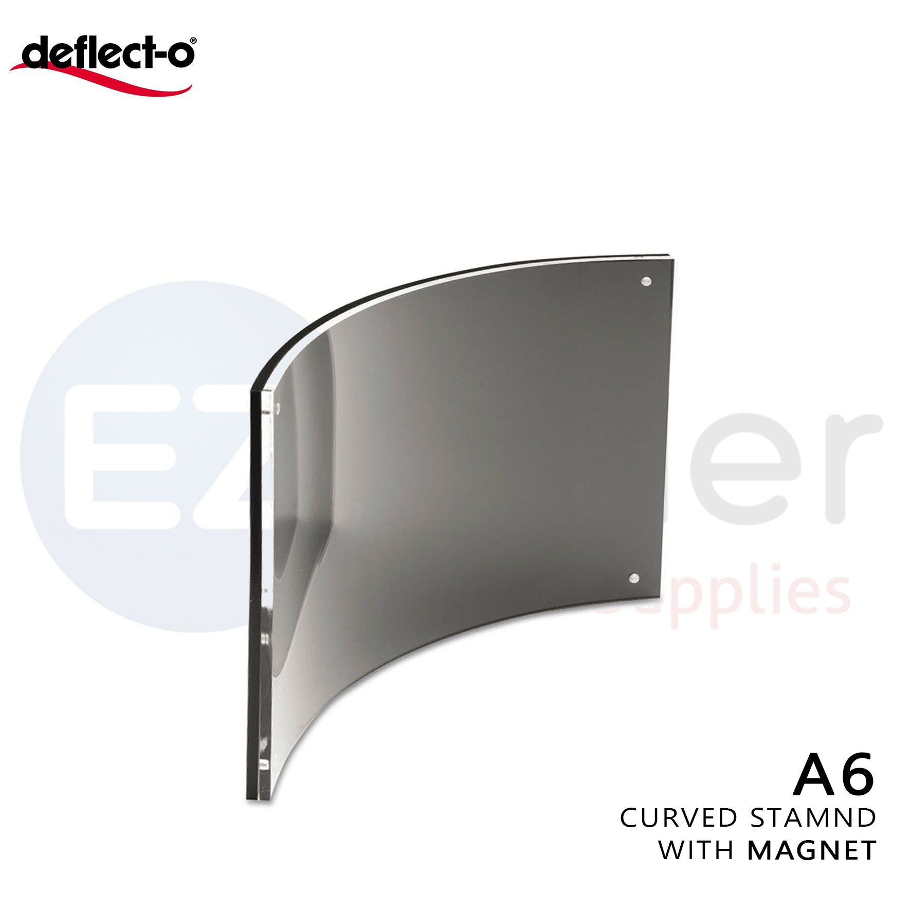 DEFLECTO Menu holder A6 size curved w/ magnets