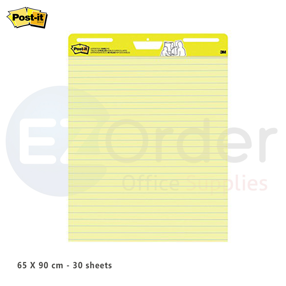 3M Flipchart  adhesive pad 65*90,  30sheets yellow lined