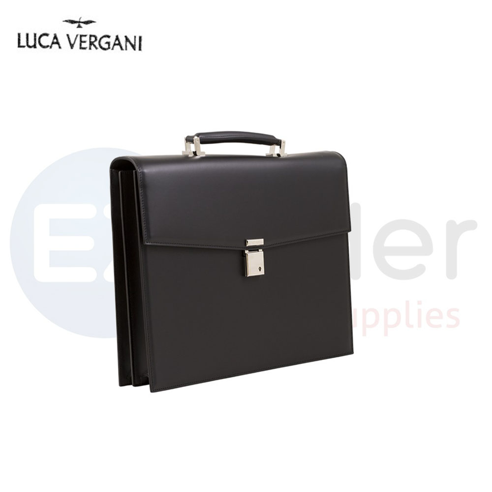 LUCA VERGANI Briefcase 2 compartment & keylock