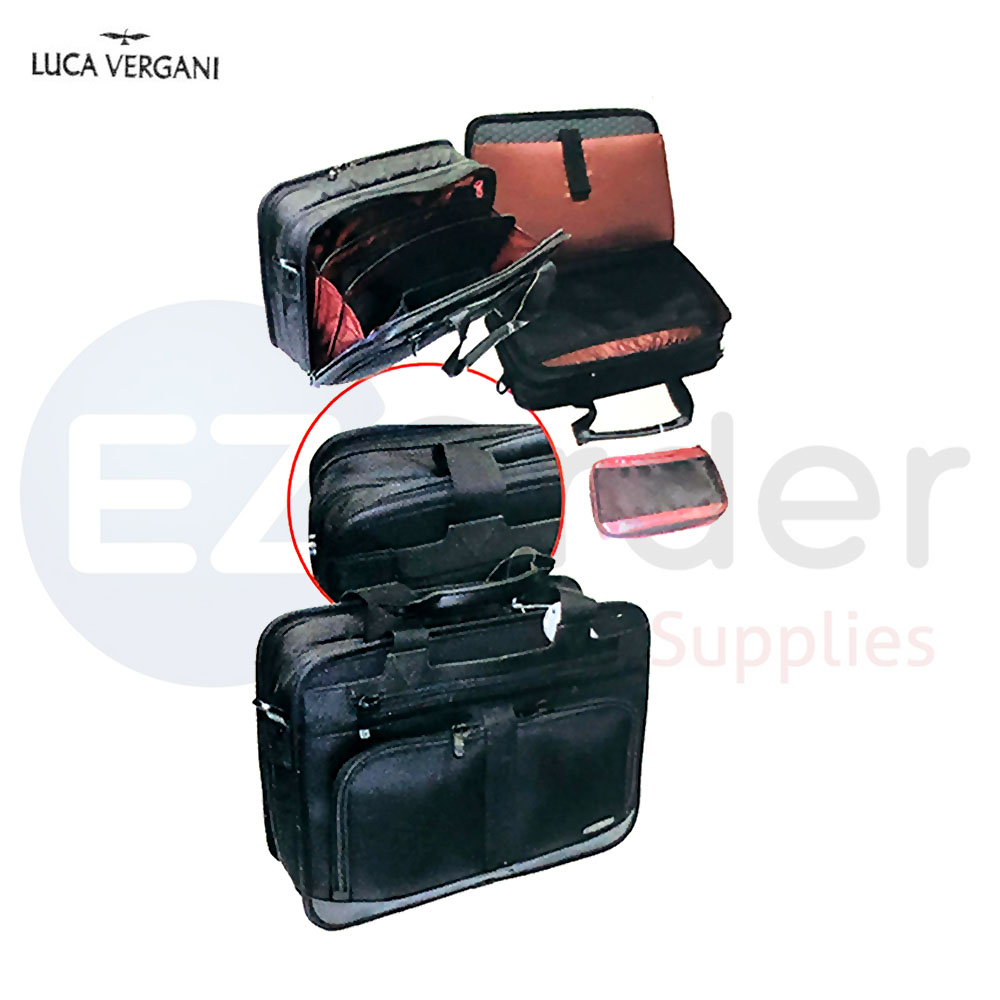 LUCA VERGANI Briefcase 7 compartment with 2 front pockets