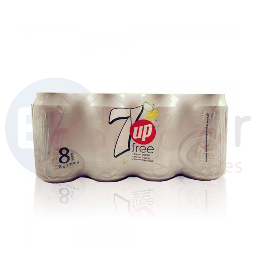 DIET 7 UP can 330ml pack/8