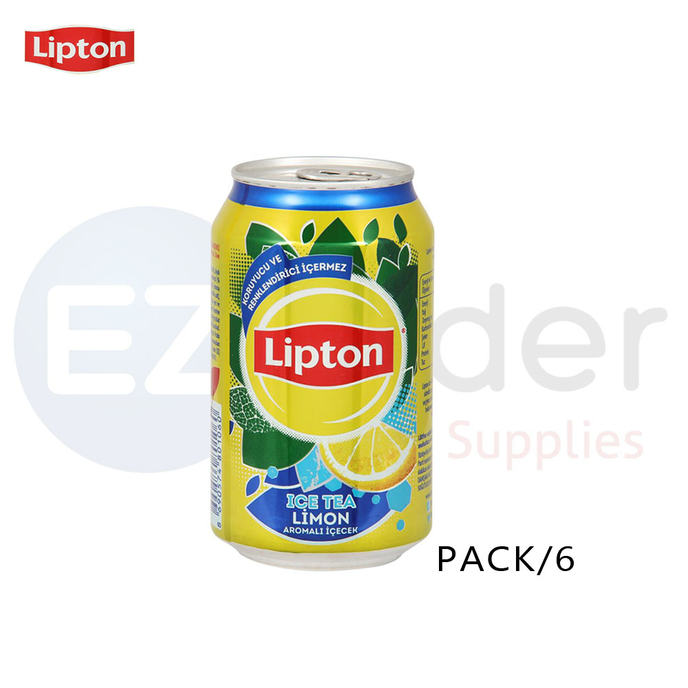 LIPTON TEA lemon flavor can 330ml pack/6