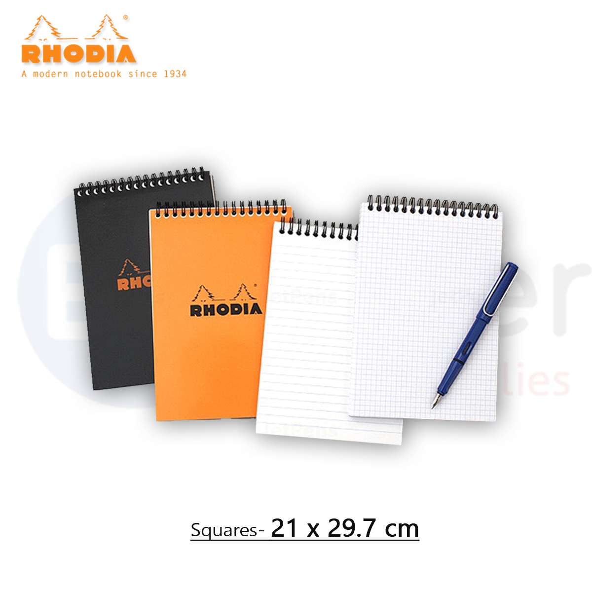 RHODIA books spiral(21*29.70CM), squares