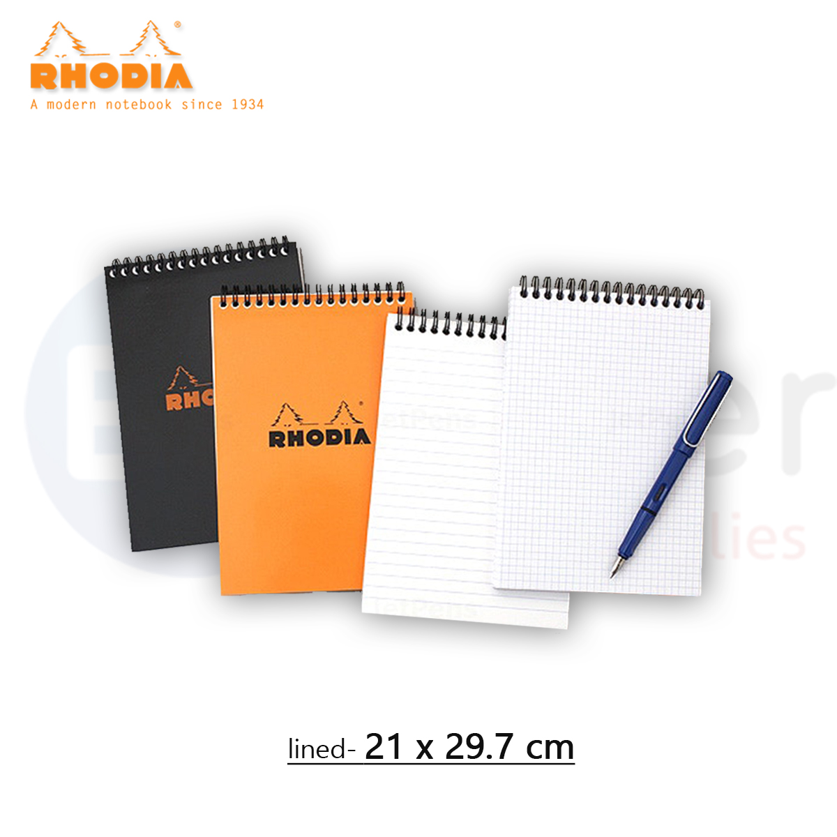 RHODIA books spiral(21*29.70CM), RULED